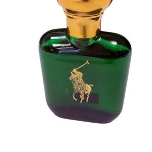 Ralph Lauren Emerald and Gold Accent Bottle